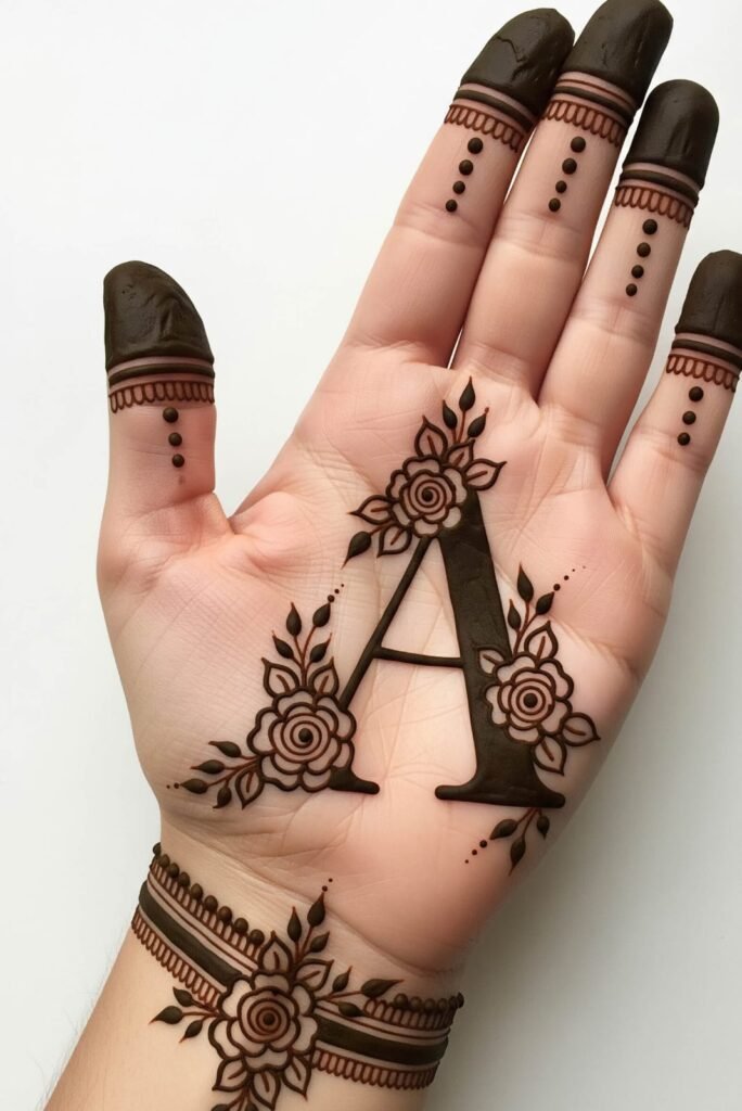 New Creative A henna pattern