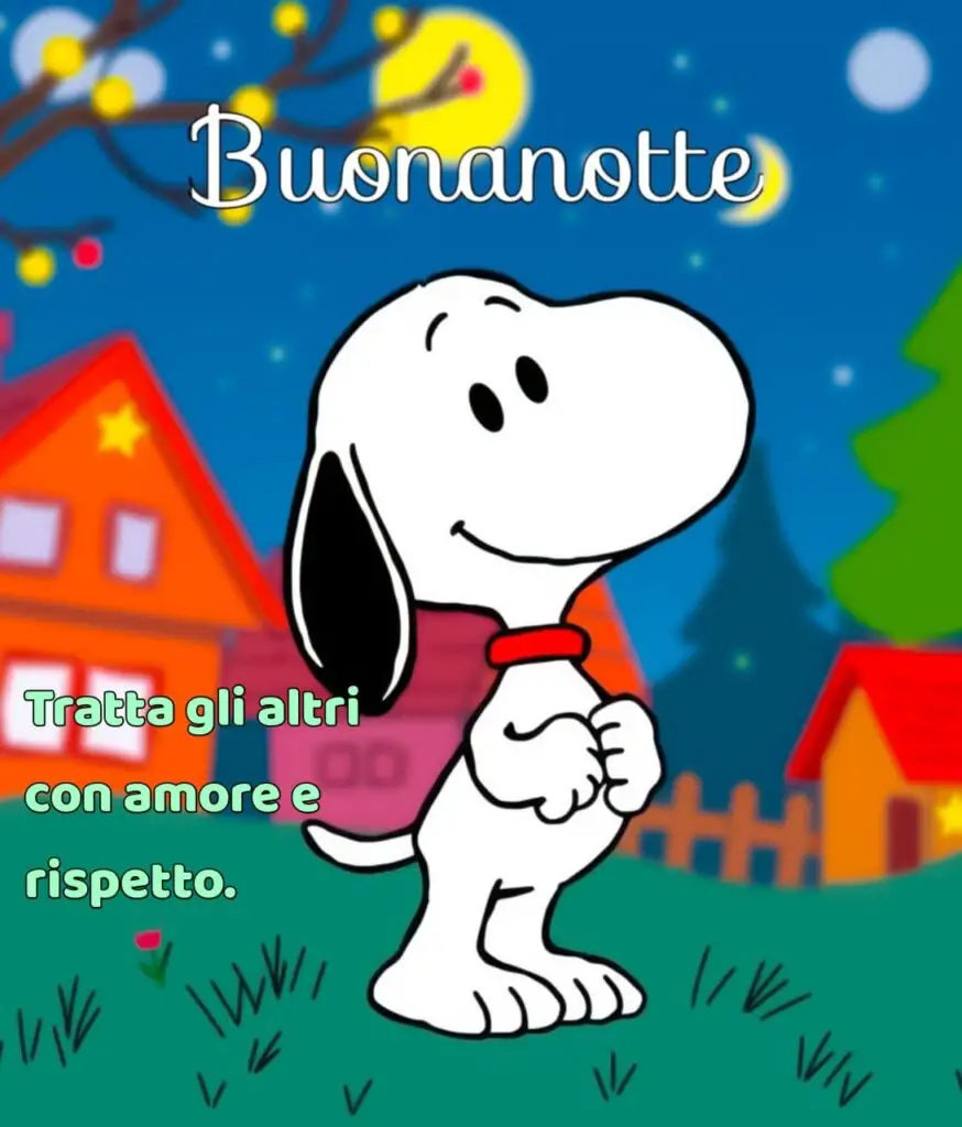 buonanotte con snoopy immagini​