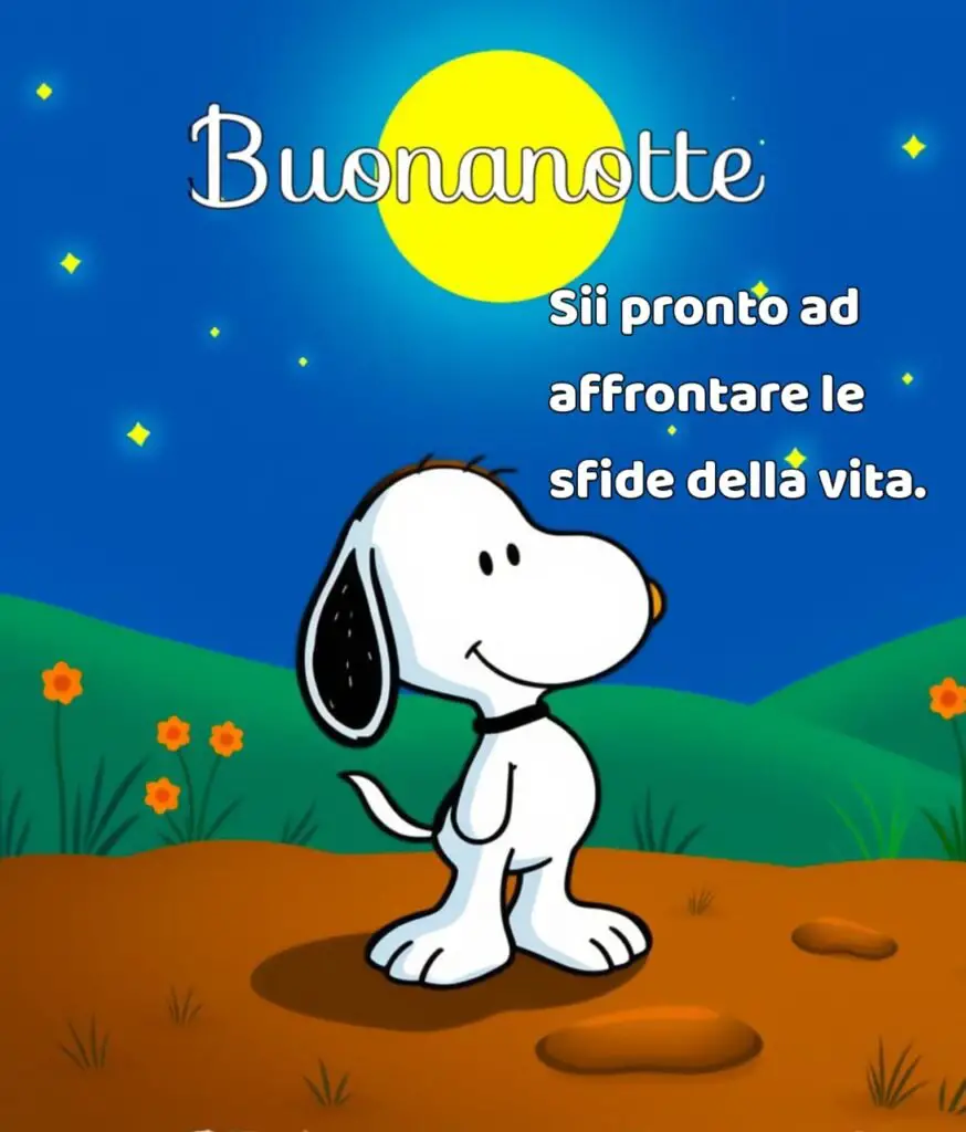 buonanotte simpatica snoopy​