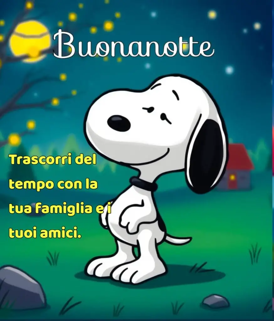 buonanotte simpatico snoopy​