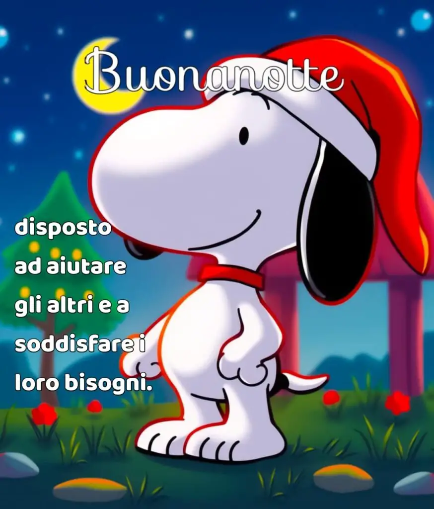 snoopy e la buonanotte​