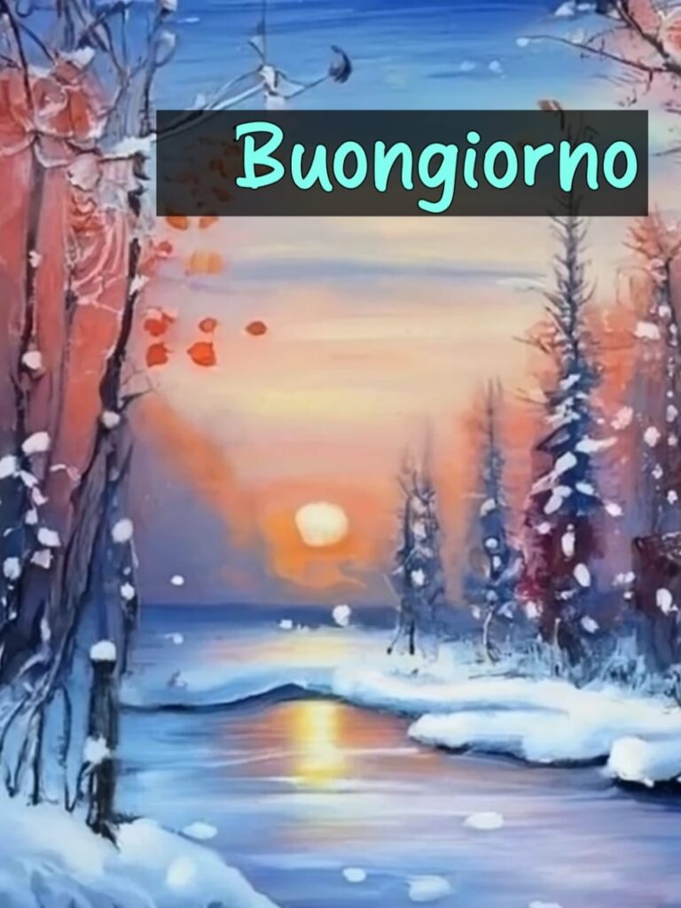 cartolina buongiorno invernale