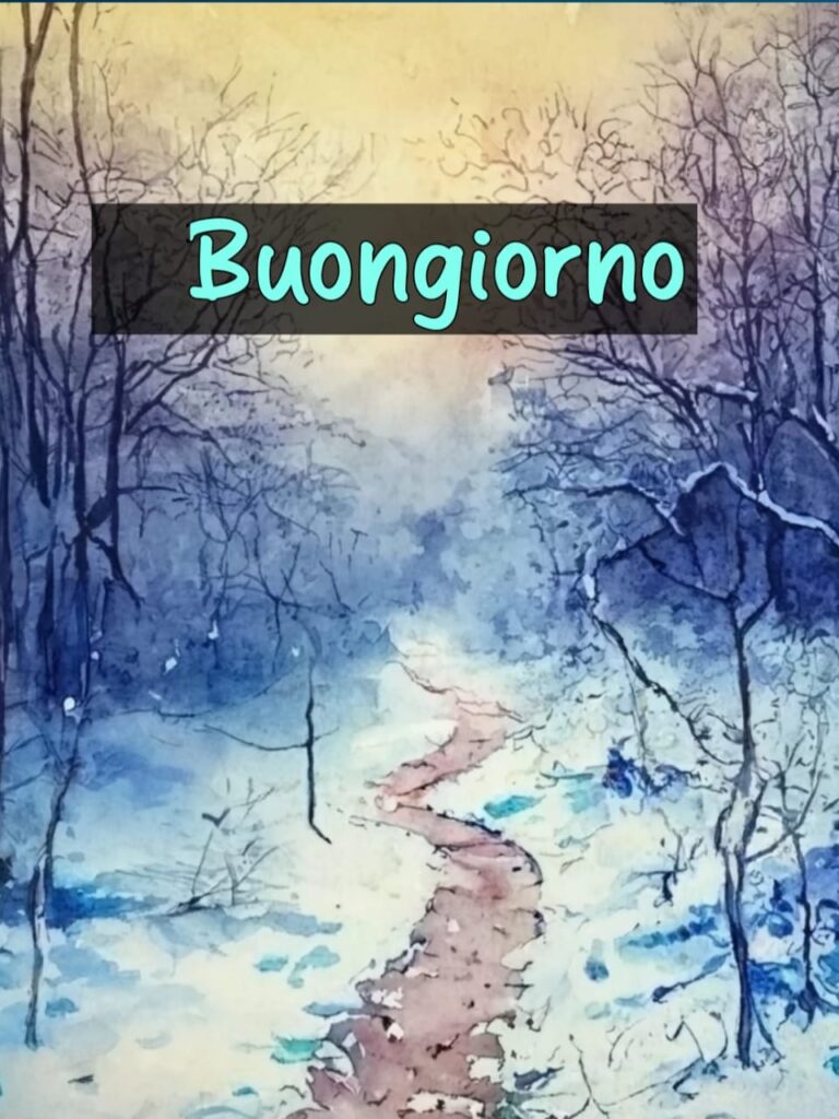 divertenti buongiorno invernale