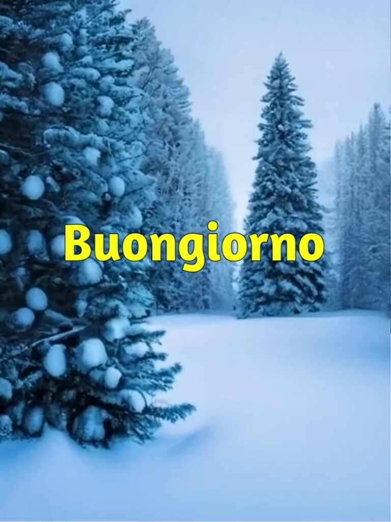 gif buongiorno invernale