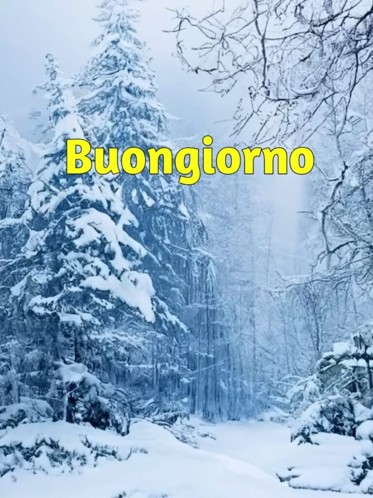 immagine di buongiorno invernale