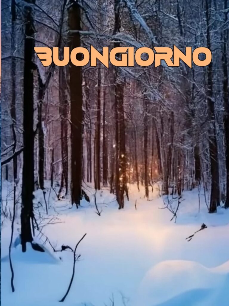 immagini di buongiorno invernale