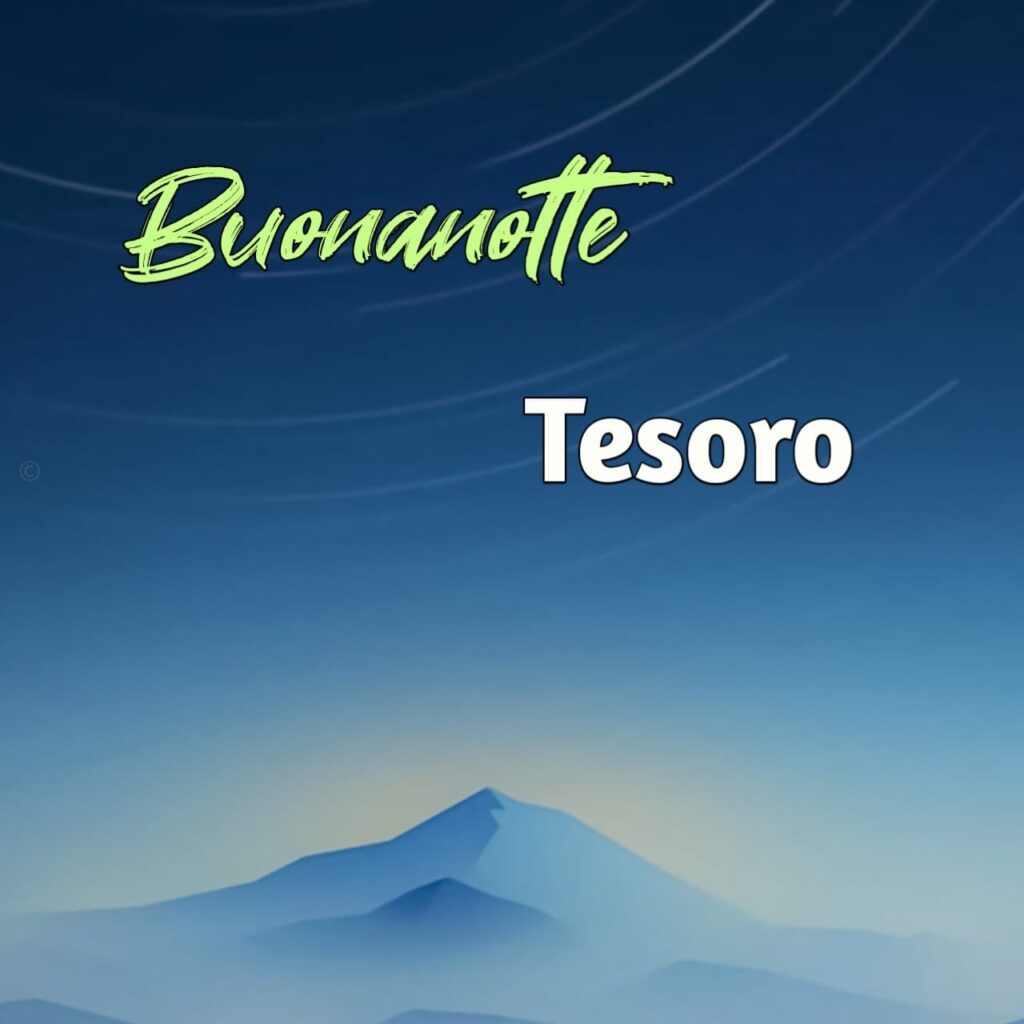 buonanotte tesoro mio immagini nuove