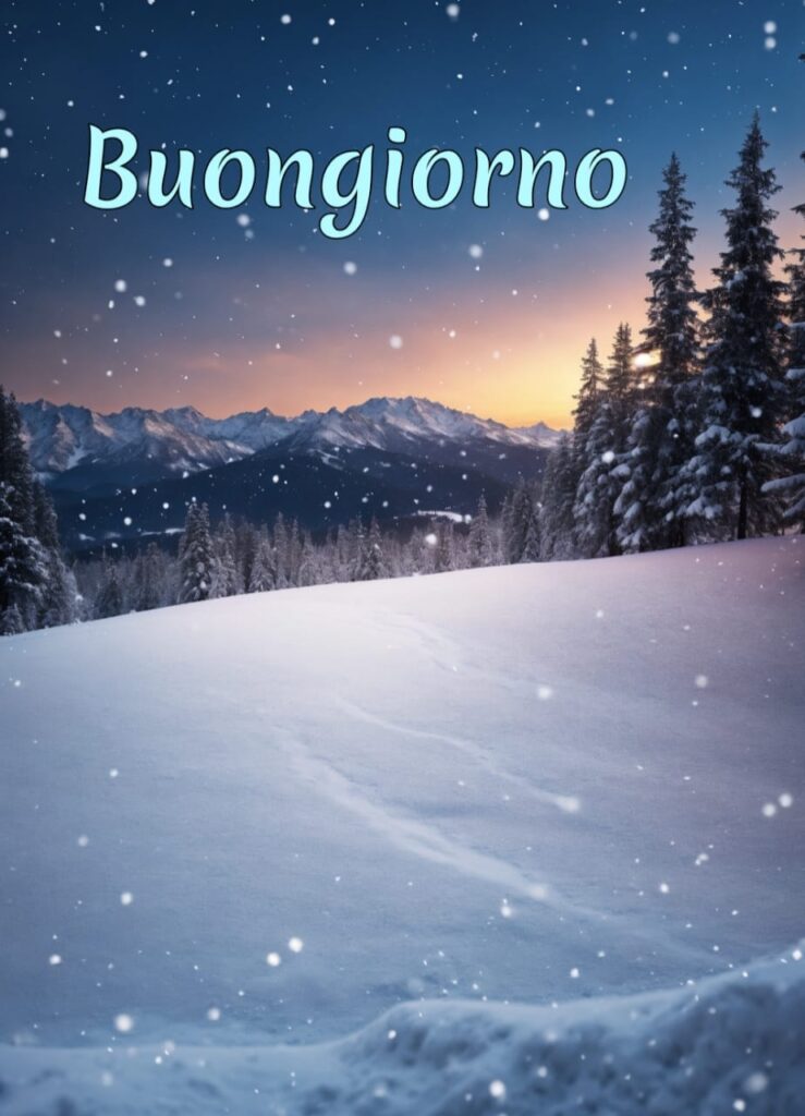 immagini di buongiorno invernale