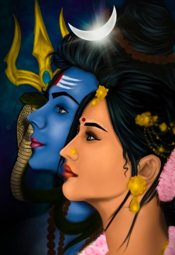 shiv parvati images cartoon cute lord shiva