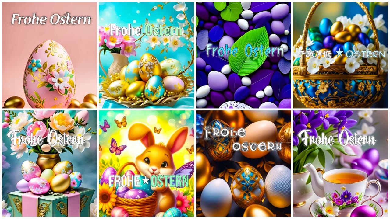 frohe ostern wünsche whatsapp kostenlos HD