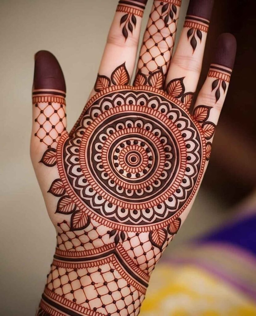 Full arm floral mehndi pattern