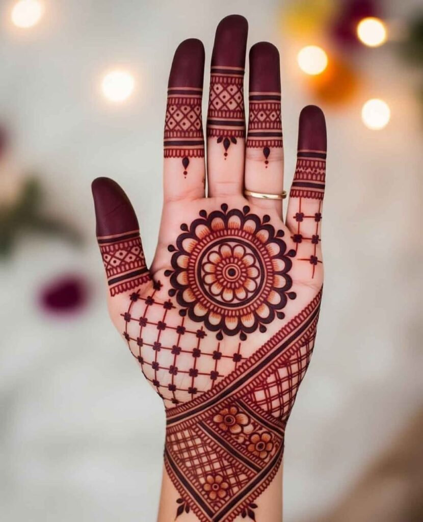 Full hand floral mehndi