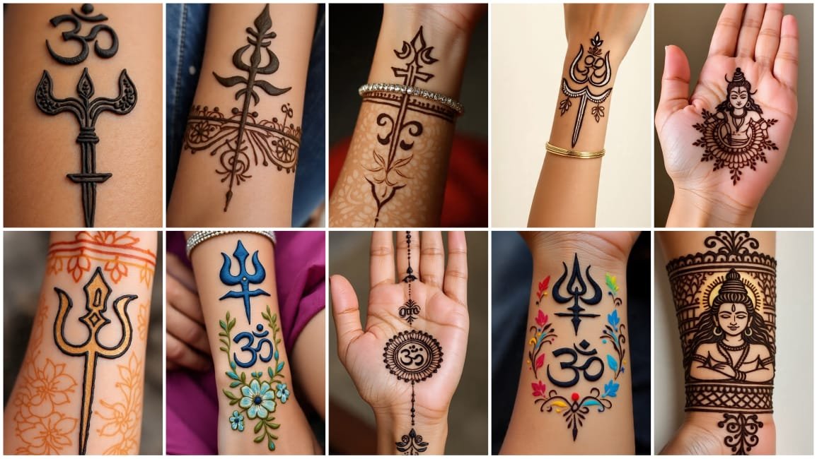 Shiv mehndi design photo