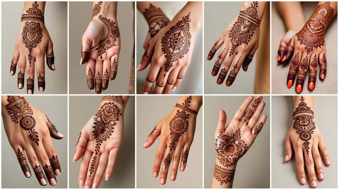 Simple Back Hand Mehndi