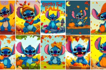 Stitch fall wallpaper