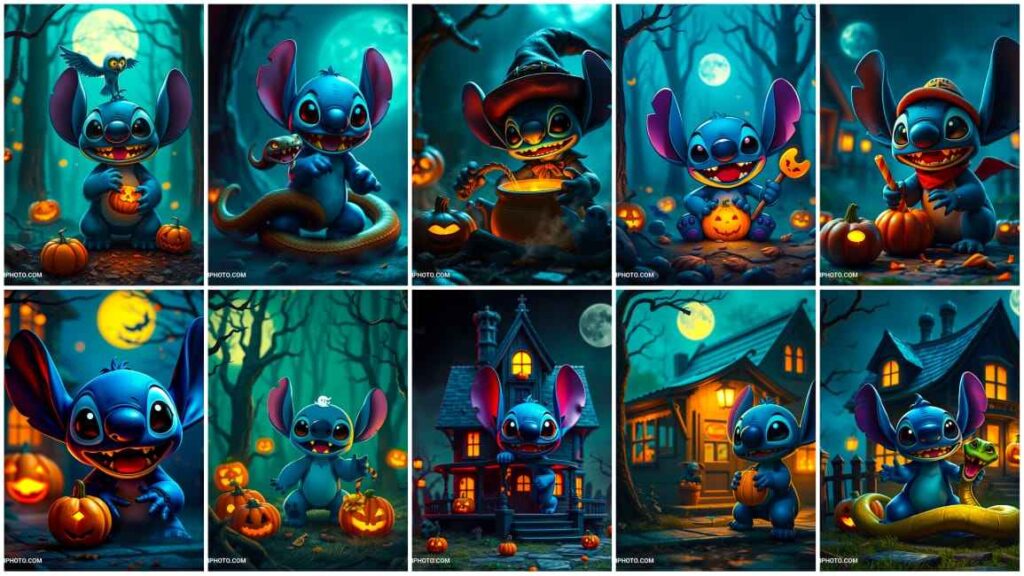 Stitch halloween wallpaper