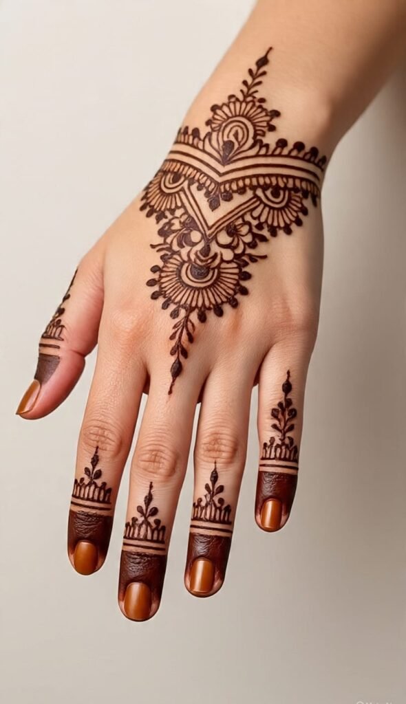 arabic mehndi back hand designs​