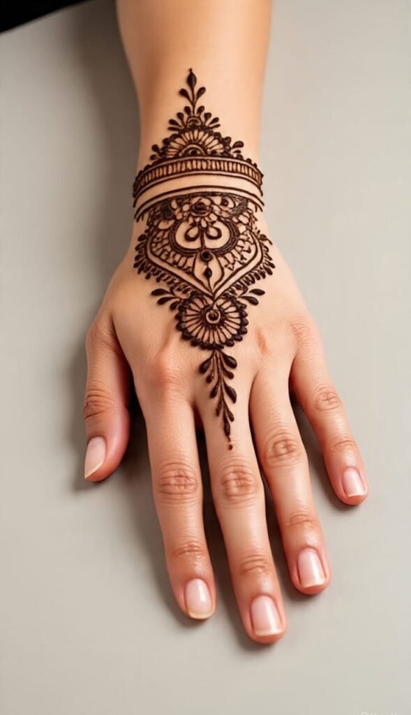 back hand dulhan mehndi design​