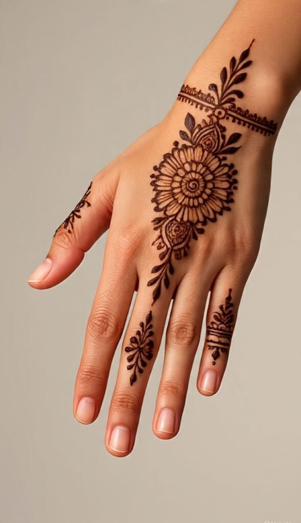 back hand mehndi designs for kids​