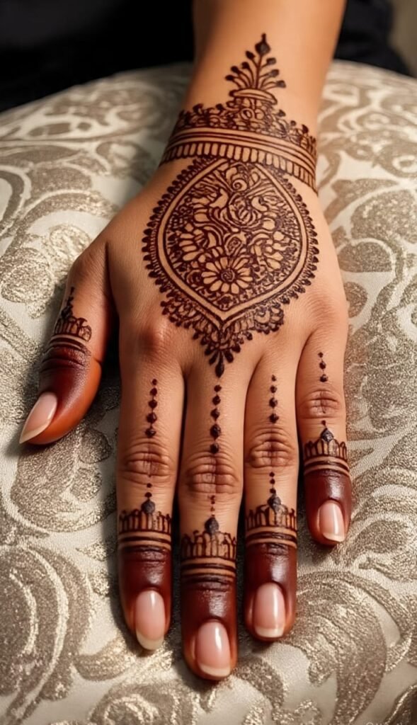 beautiful mehndi designs for back hand​