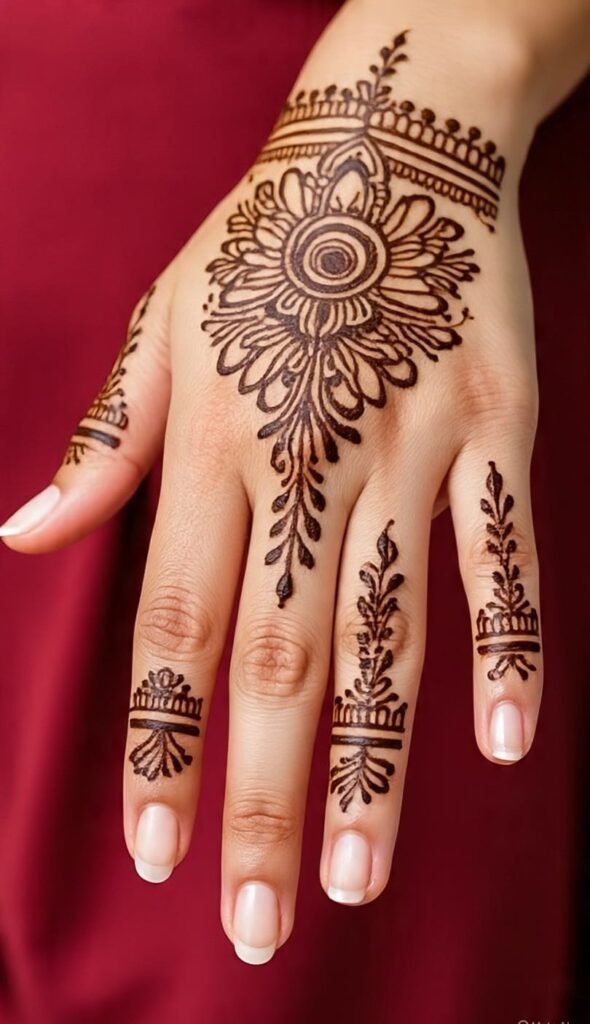 best back hand mehndi design​