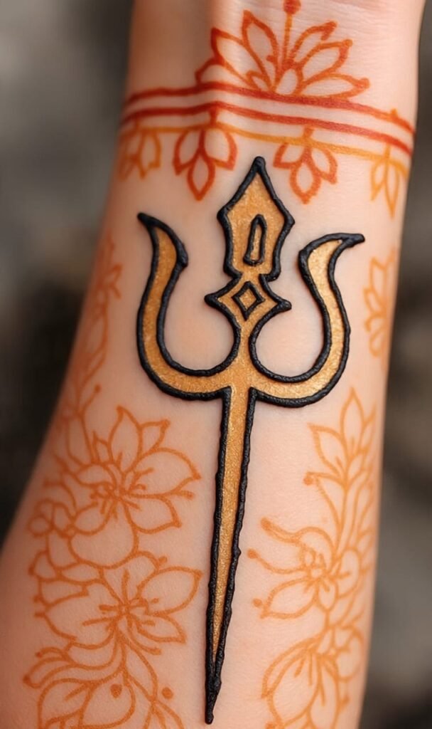 lord shiva om mehndi designs​