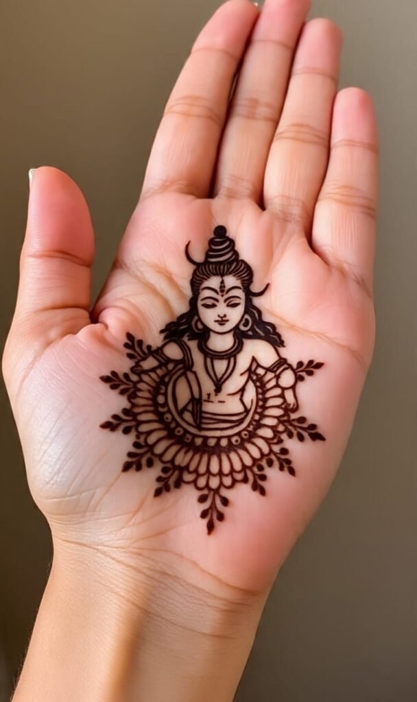 mehndi design inside shiva​
