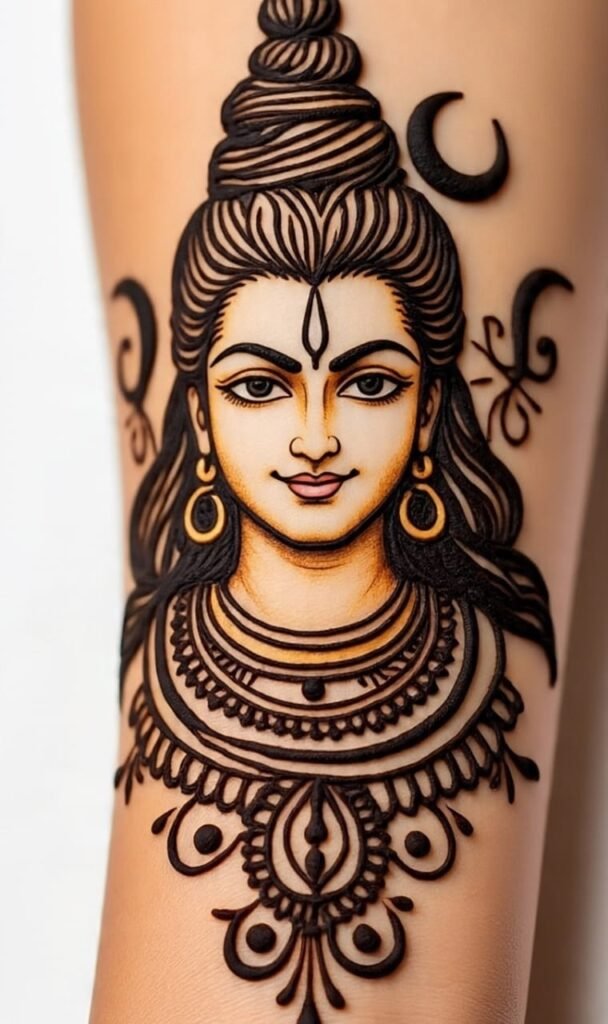 shiva cartoon mehndi design​