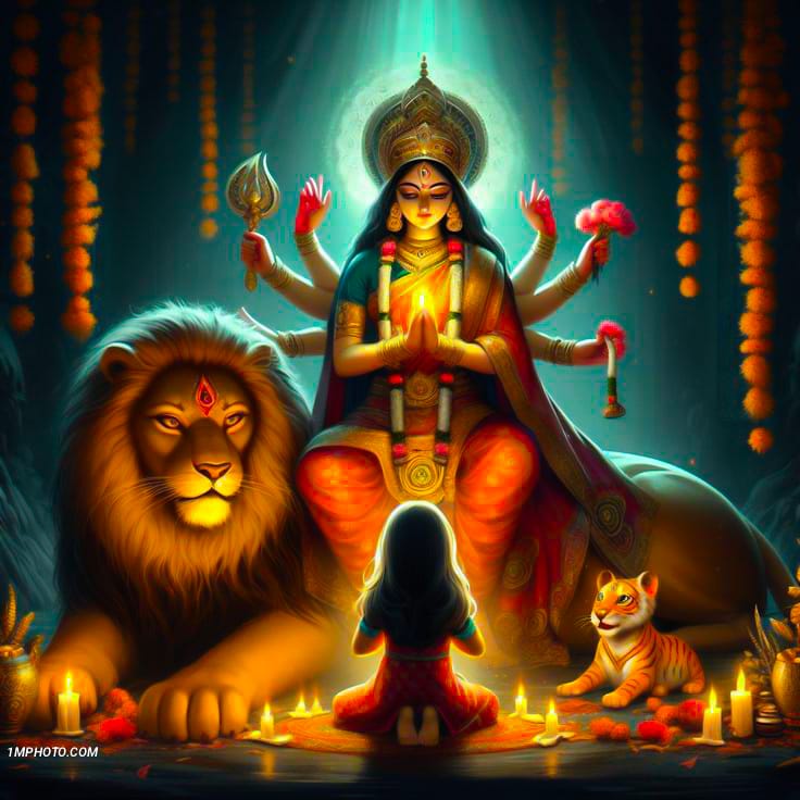 maa durga whatsapp dp​