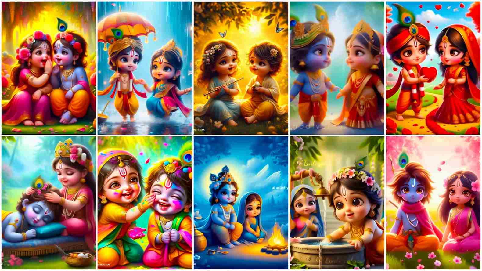 Cute radha krishna dp for whatsapp