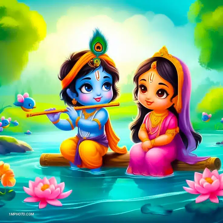 beautiful radha krishna dp​