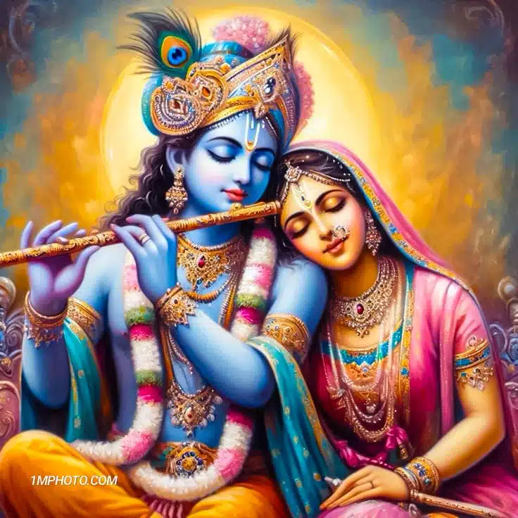 beautiful romance radha krishna images hd​