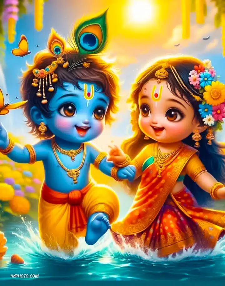 best radha krishna dp​