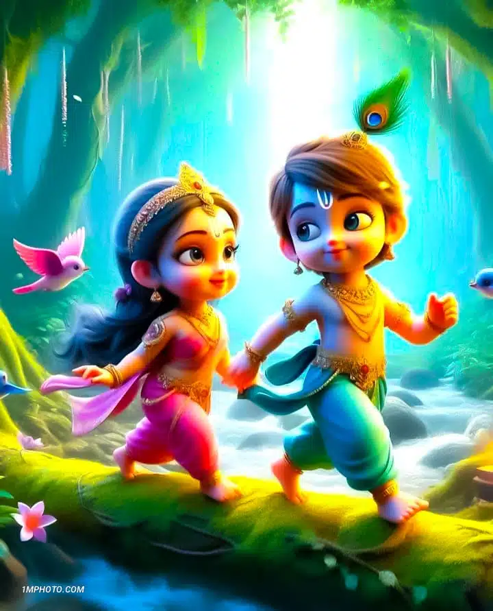 holi whatsapp dp radha krishna​