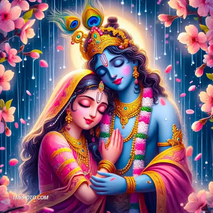 krishna radha beautiful images for girls​