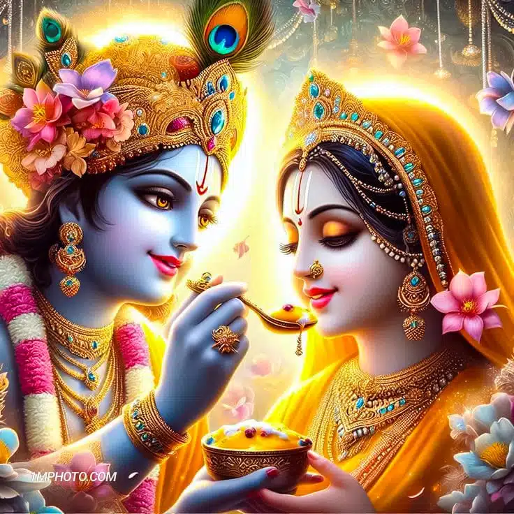 lord krishna and radha most beautiful images​ hd