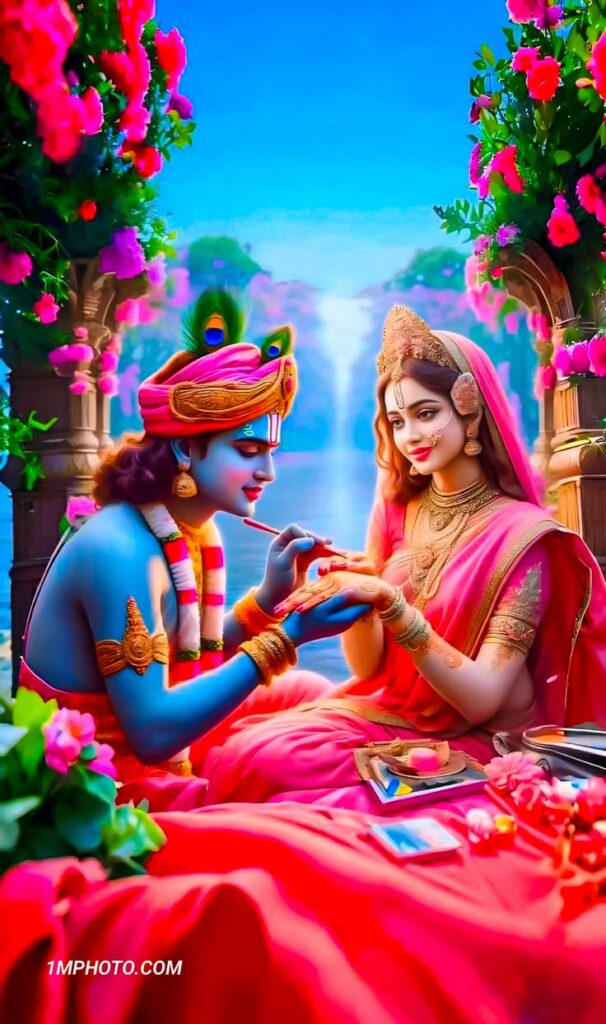 new romantic radha krishna images hd​