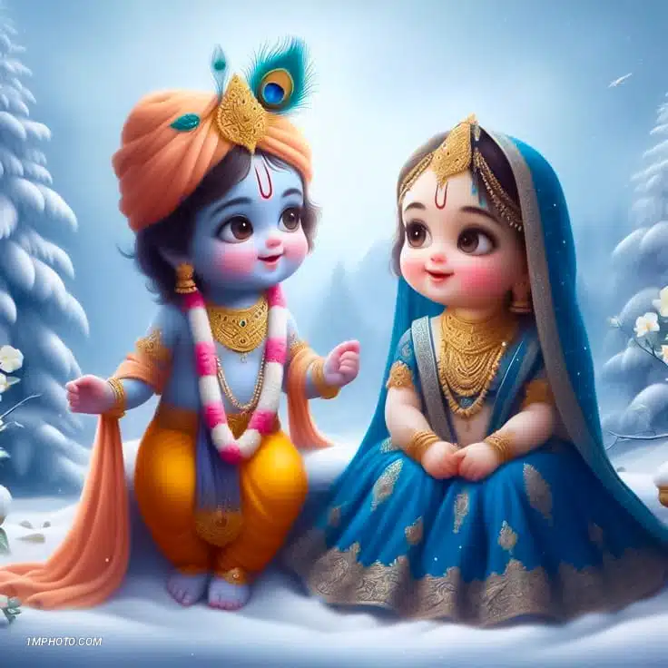 radha krishna dp and status​ hd