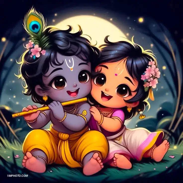 radha krishna dp in hd​