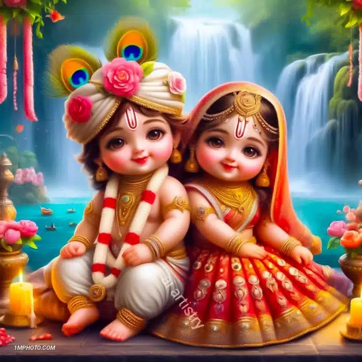 radha krishna dp pic hd​