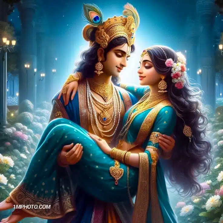 radha krishna good night romantic images​