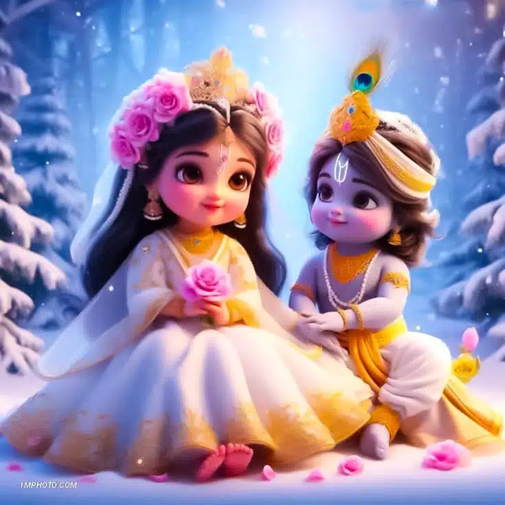 radha krishna holi whatsapp dp​