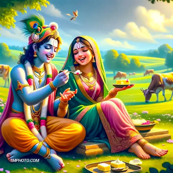 radha krishna image beautiful​