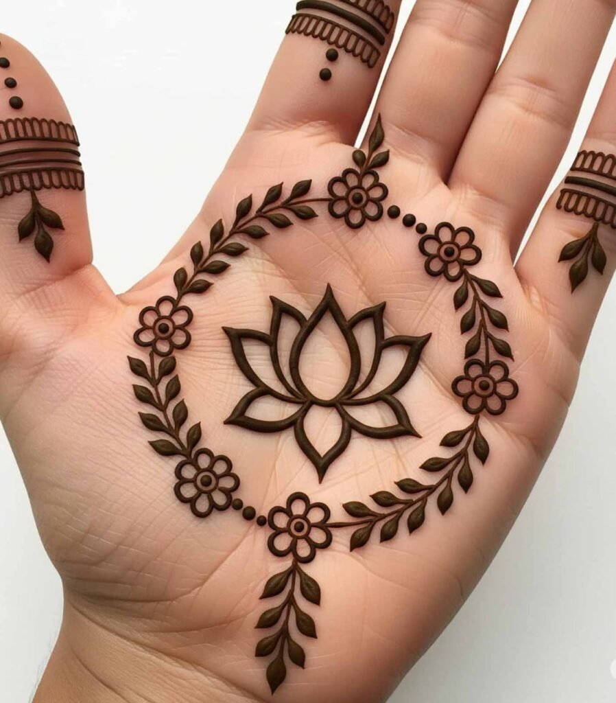 Arabic bail mehndi design simple
