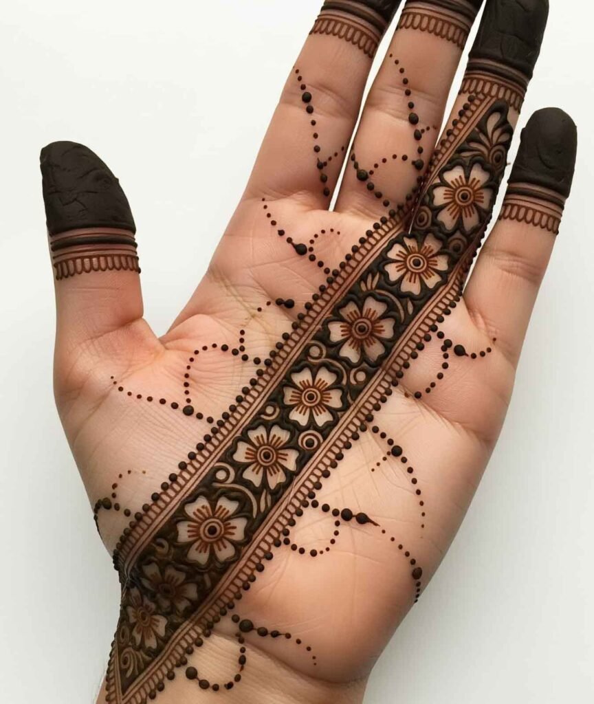 Arabic full hand mehndi
