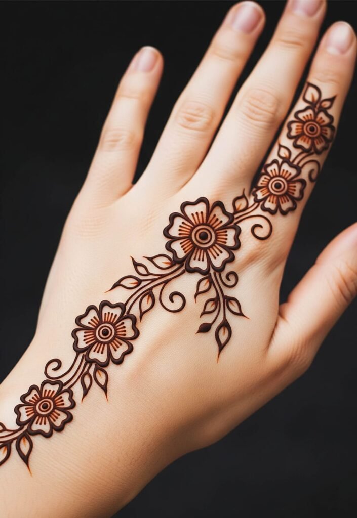 Arabic royal mehndi design
