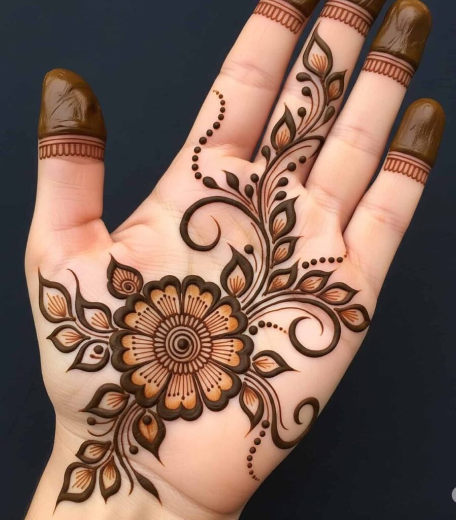 Bail mehndi design for kids simple