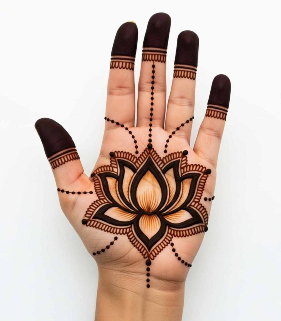 Bail mehndi design for wedding look