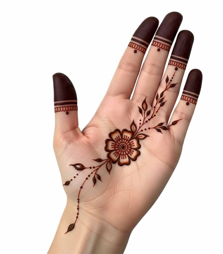 Simple bail mehndi elegant design