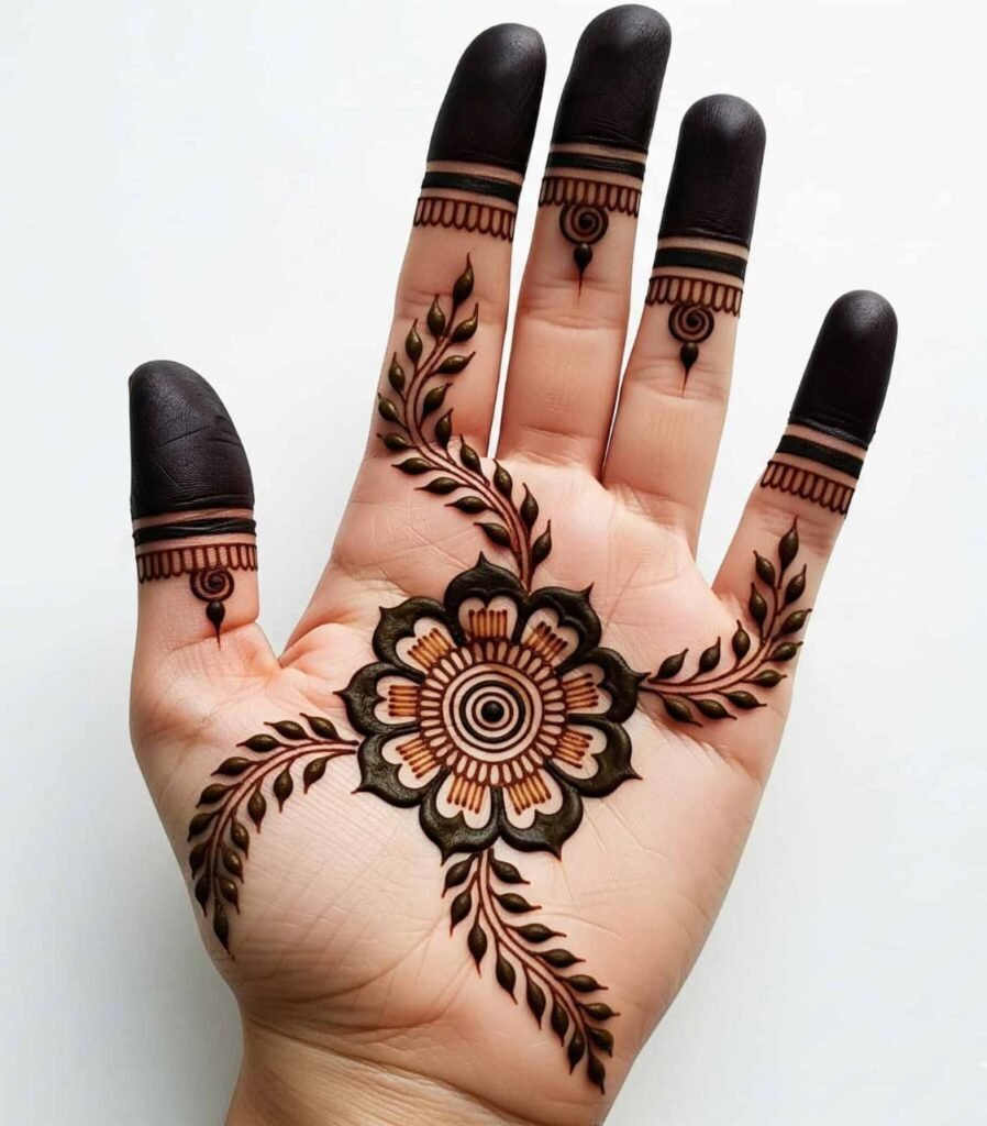 Beautiful bail mehndi design simple look